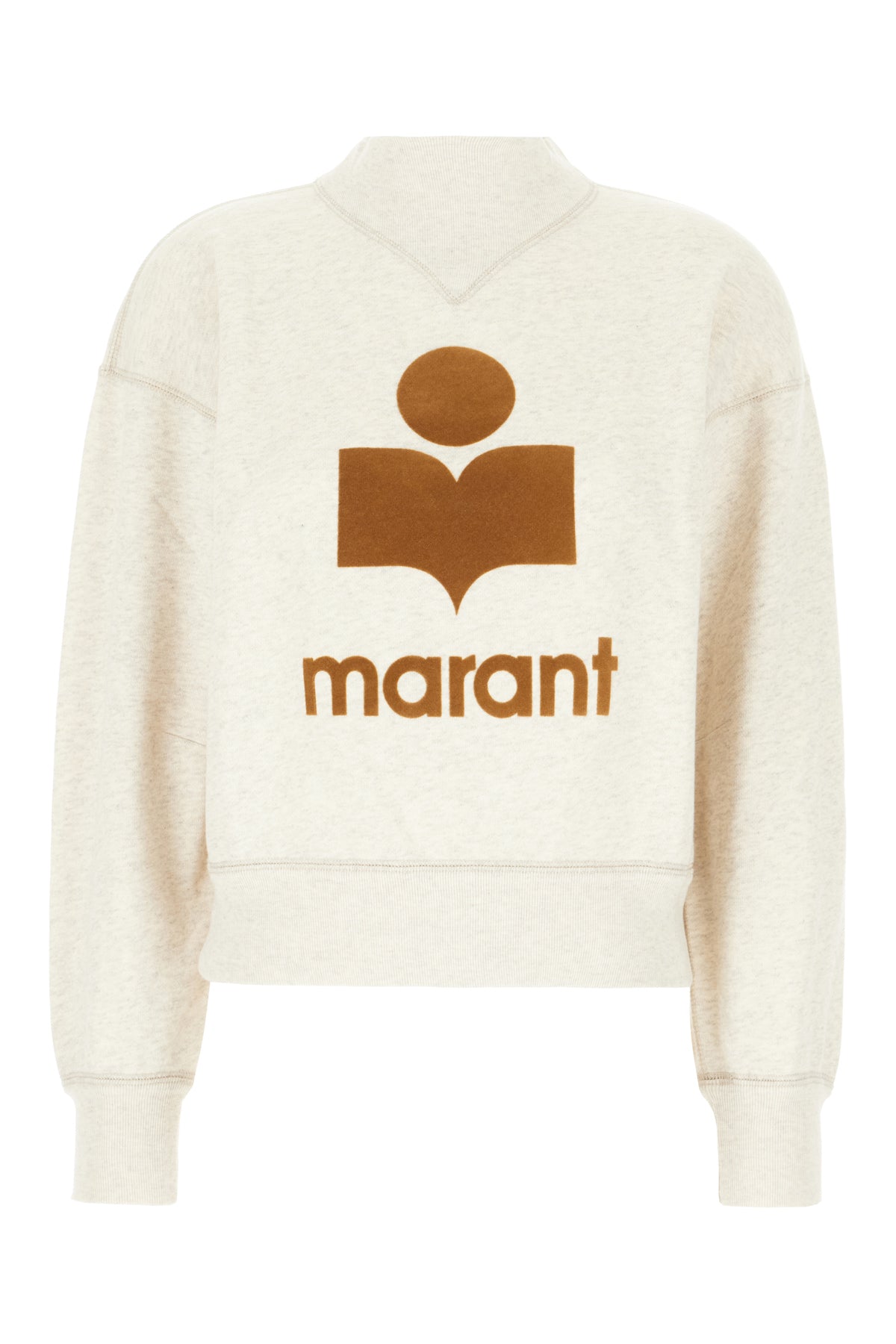 Ivory cotton blend sweatshirt