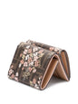 FENDI FLOWER BOUQUET FF FABRIC MEDIUM TRI-FOLD WALLET