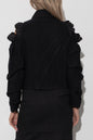 Double-breasted jacket with slits