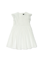 Cotton dress with openwork pattern