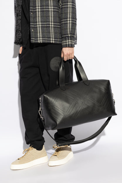 Leather carry-on bag