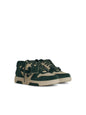 Off-White 'O.O.O' Green Suede Sneakers