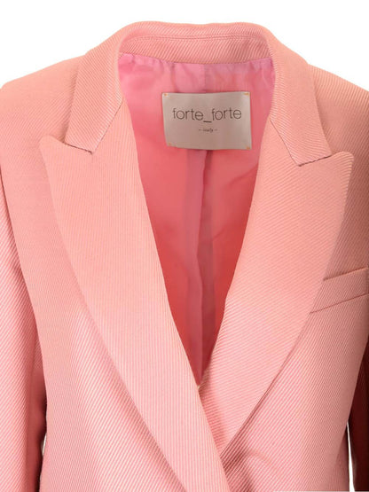 digonal structure couture double-breasted jacket
