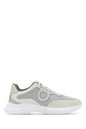White leather and mesh Bay Man sneakers