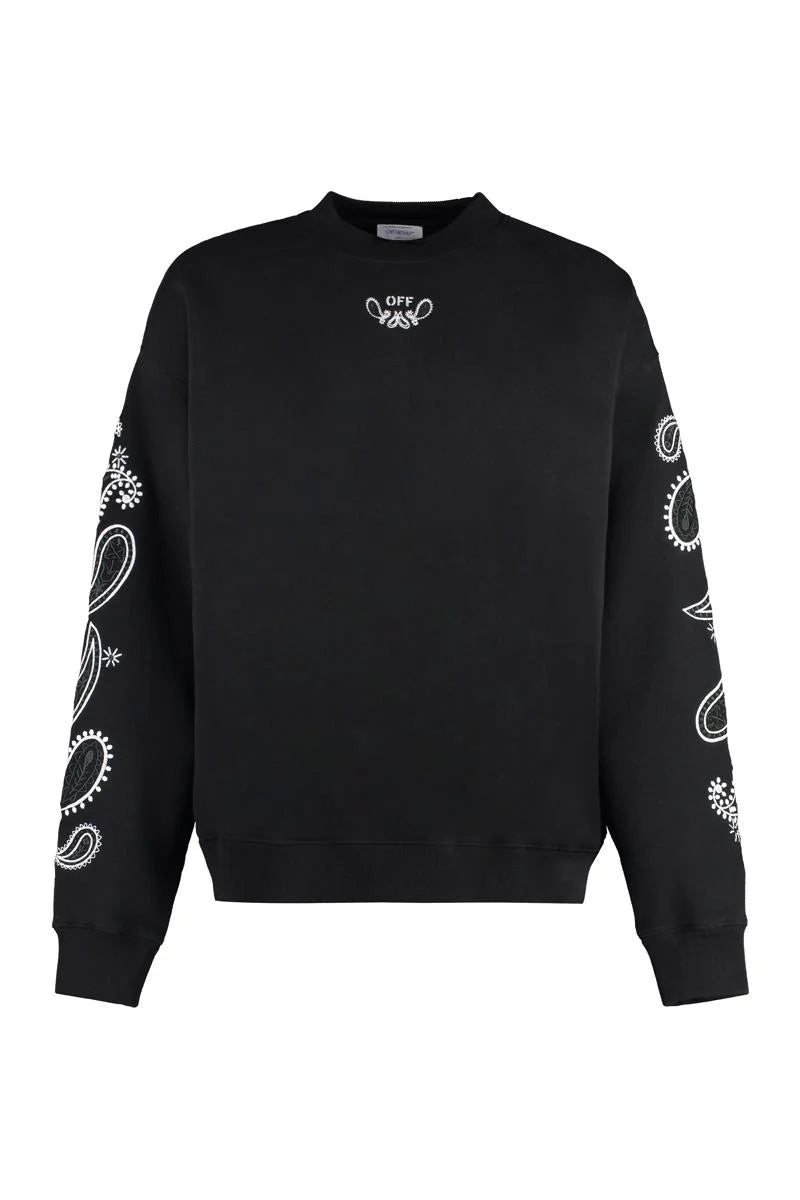 Off-White Logo Detail Cotton Sweatshirt
