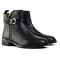 SOLE Gada Zip & Buckle Boots, Black