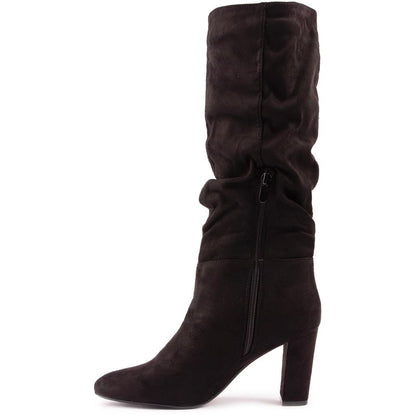 SOLESISTER Riley Knee High Boots, Black